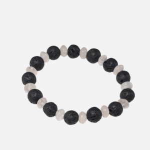 Rose Quartz & Lava Stone Bracelet