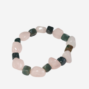 Green Jasper & Rose Quartz Bracelet