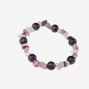 Amethyst & Fluorite Bracelet