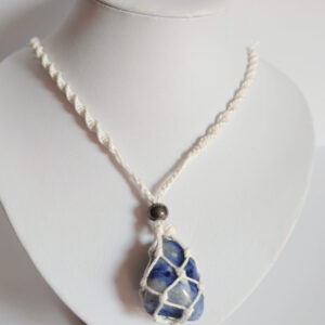 Infinity Necklace with Sodalite Pendant